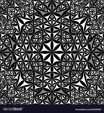 Grey seamless kaleidoscope pattern background vector image