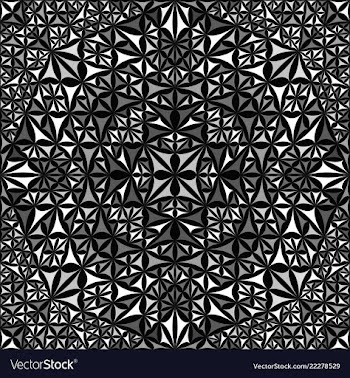 Grey seamless kaleidoscope pattern background vector image