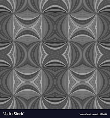 Grey seamless psychedelic abstract curved stripe vector image