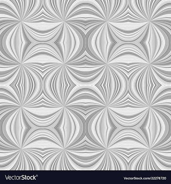 Grey seamless psychedelic abstract curved stripe vector image