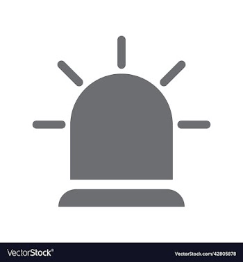 grey siren icon or logo