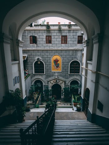 Grey Staircase Inside Building