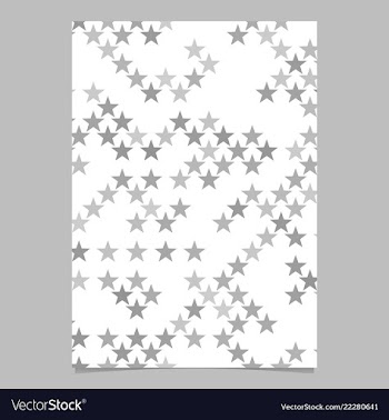 Grey star shape pattern background brochure vector image