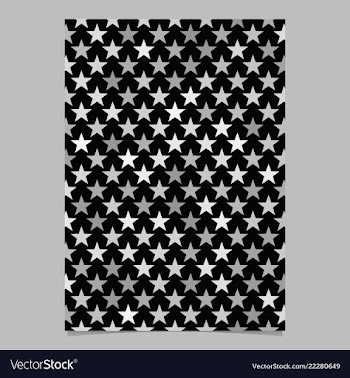 Grey star shape pattern background brochure vector image