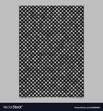 Grey star shape pattern background brochure vector image