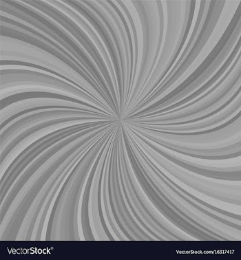 Grey swirl background from spiral ray stripes vector image