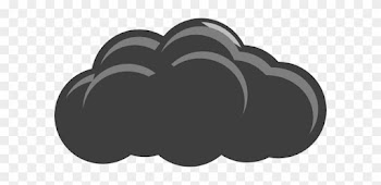 Grey Thunder Cloud3 Clip Art - Grey Cloud Clipart