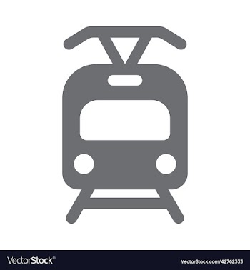 grey tram icon