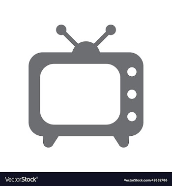 grey tv or television solid icon