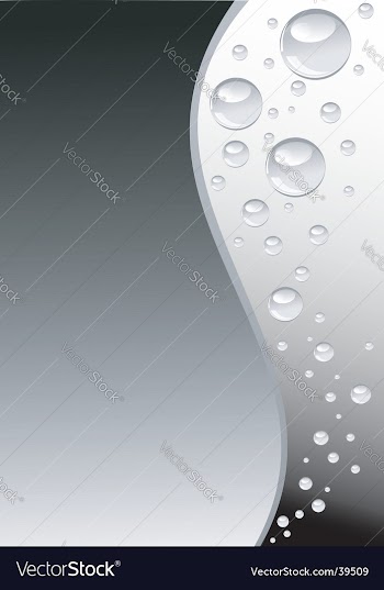 Grey wave with bubbles vertical vector image