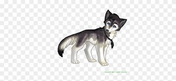 Grey Wolf Pup Anime
