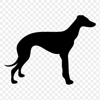 Greyhound png sticker dog silhouette, | Free PNG - rawpixel
