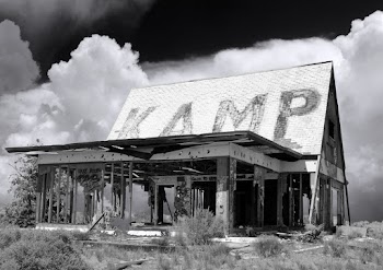 Greyscale Photo of a Shack
