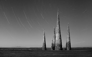 greyscale photo of towers