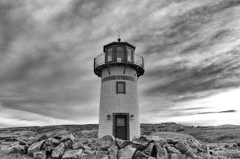 greyscale photography of lighthouse