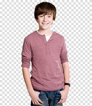 Greyson chance, boy in brown sweatshirt transparent background PNG clipart
