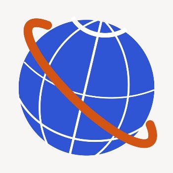 Grid globe clipart, illustration vector. | Free Vector - rawpixel