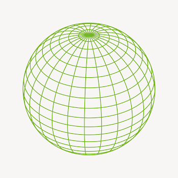Grid globe collage element illustration | Free Vector - rawpixel
