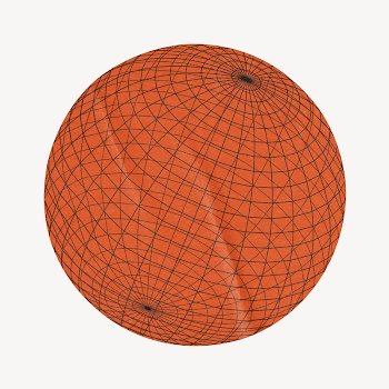 Grid globe sticker mockup, realistic | Free PSD Mockup - rawpixel