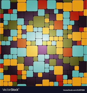 Grid mosaic background creative design templates vector image