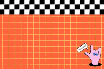 Grid pattern background, orange funky | Free Vector - rawpixel