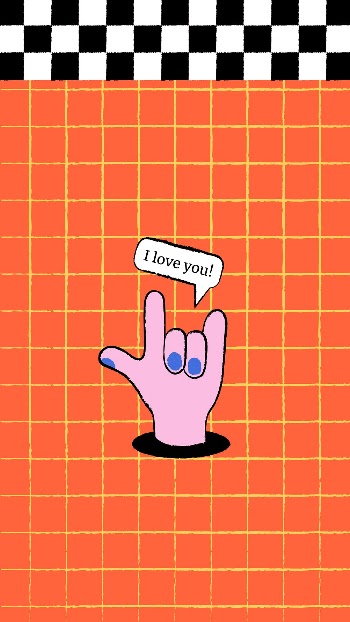 Grid pattern phone wallpaper, orange | Free Vector - rawpixel