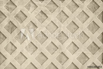 Grid patterned wall