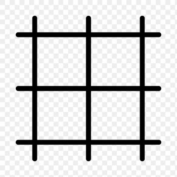 Grid png web UI icon in outline style | Free stock illustration | High Resolution graphic