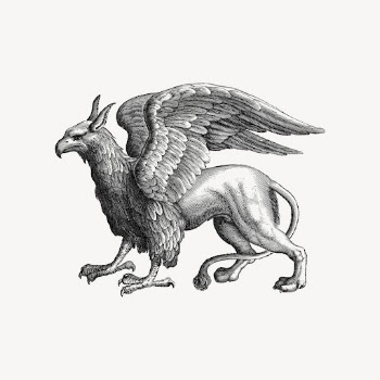 Griffin animal clipart, mythical creature | Free Vector - rawpixel