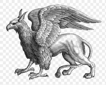 Griffin animal png sticker mythical | Free PNG - rawpixel