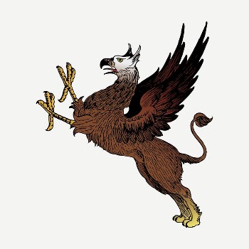 Griffin drawing, vintage illustration psd. | Free PSD - rawpixel