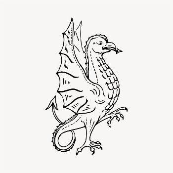 Griffin illustration clipart vector. Free | Free Vector - rawpixel