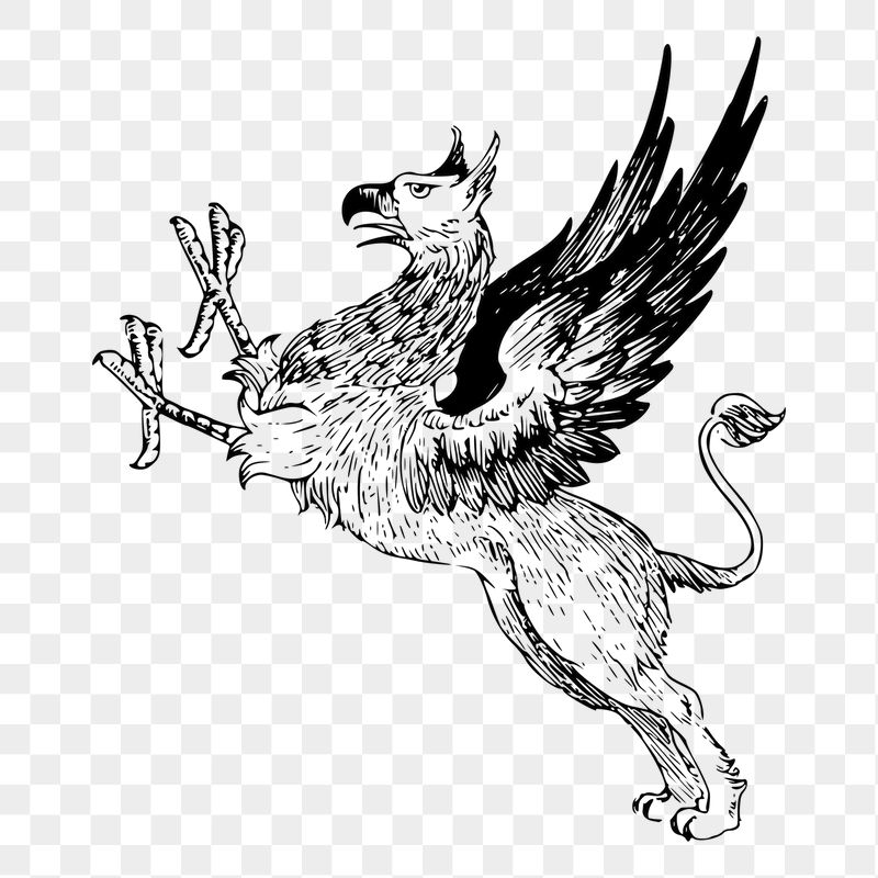 Griffin png sticker illustration, transparent | Free PNG - rawpixel