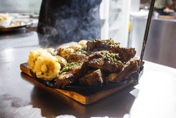 Grilled Meat With Corn