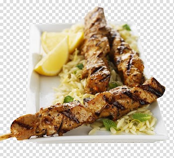 Grilled meat with vegetable, Souvlaki Shish taouk Barbecue Chuan Kebab, Barbecue transparent background PNG clipart