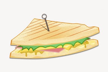 Grilled sandwich clipart, illustration vector. | Free Vector - rawpixel