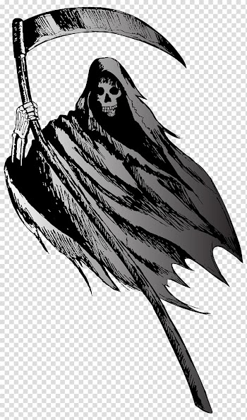 Grim reaper illustration, Death , Grim Reaper transparent background PNG clipart