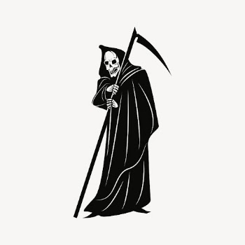 Grim reaper sticker, Halloween illustration | Free Vector - rawpixel