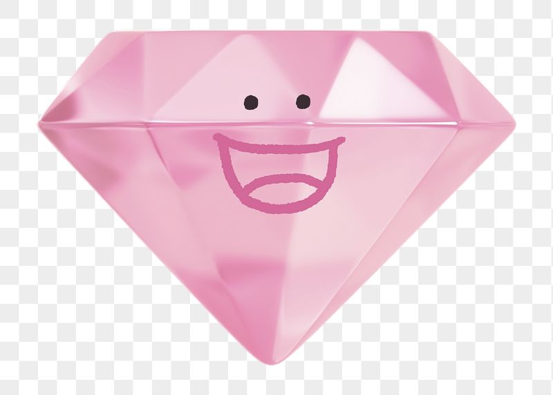 Grinning diamond png sticker, 3D | Free PNG - rawpixel