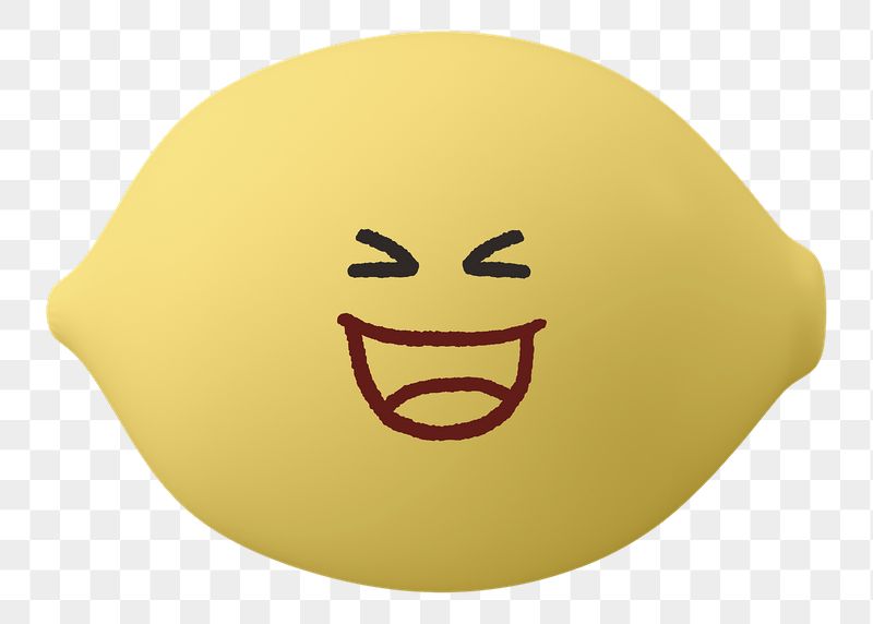 Grinning lemon png fruit sticker, | Free PNG - rawpixel