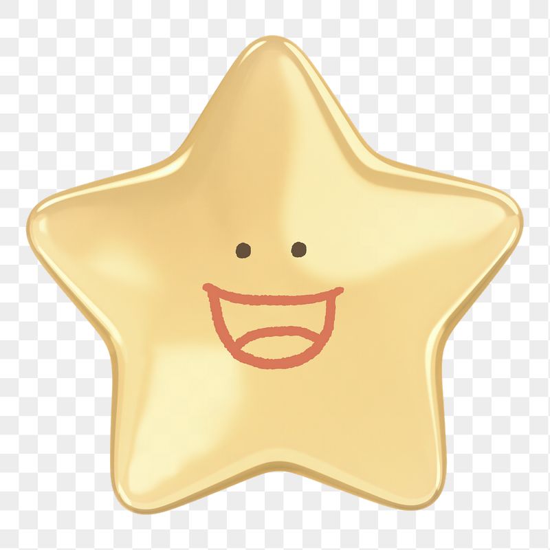 Grinning star png sticker, 3D | Free PNG - rawpixel