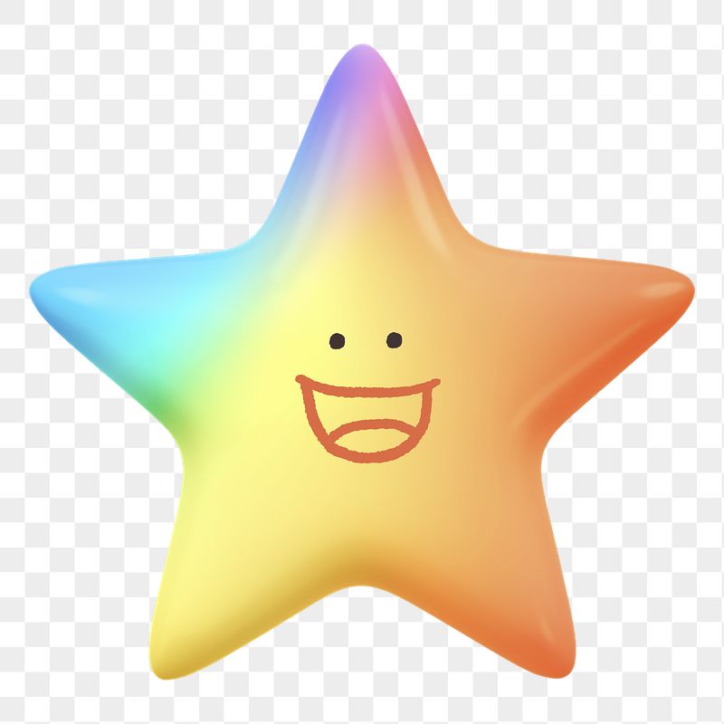 Grinning star png sticker, 3D | Free PNG - rawpixel