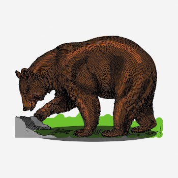 Grizzly bear clipart, vintage animal | Free Photo - rawpixel