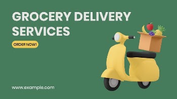 Grocery delivery blog banner template, | Free Vector Template - rawpixel