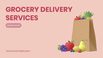 Grocery delivery blog banner template, | Free Vector Template - rawpixel