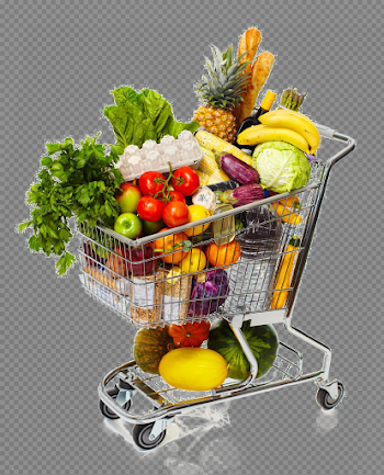 Grocery Shopping Cart PNG Download Image