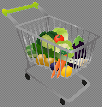 Grocery Shopping Cart PNG High-Quality Image
