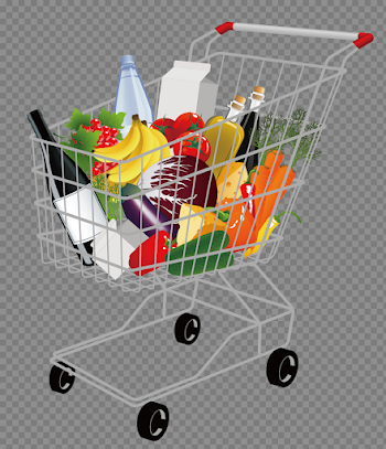 Grocery Shopping Cart PNG Pic