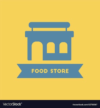 Grocery store building food store vector image