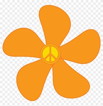 Groovy Flowers Clip Art - Hippie Flower Png